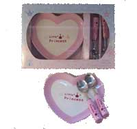 little princess plate fork spoon set